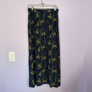 Floral vintage maxi skirt